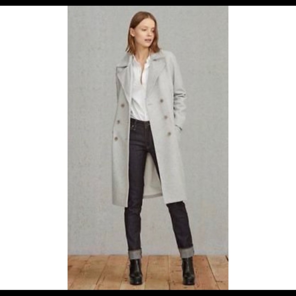 Levis Made and Crafted Wool/poly/cashmere heather grey coat size 1 (size S)
